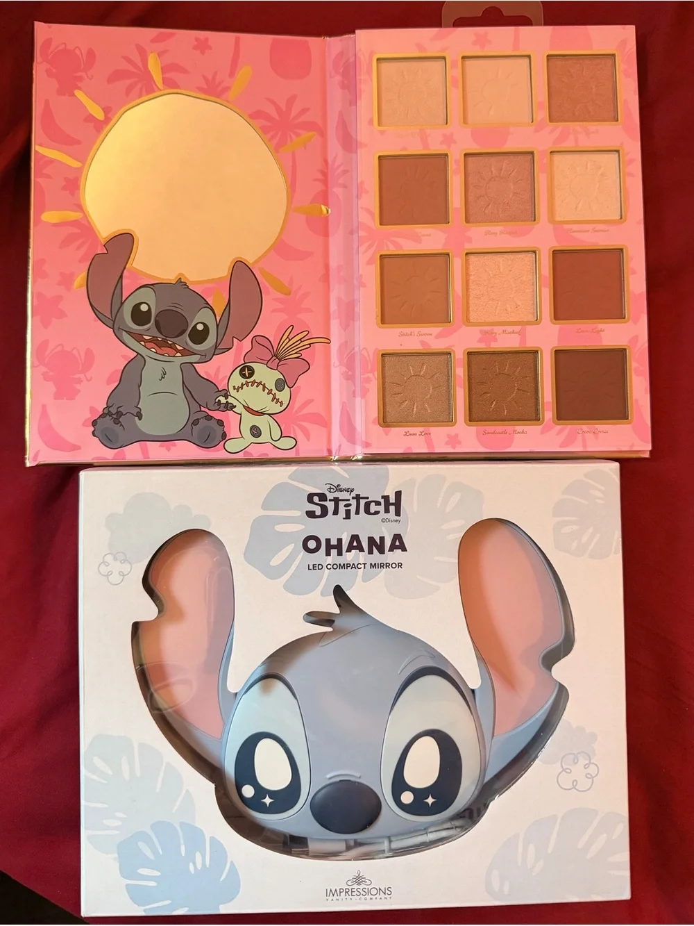 Stitch Eyeshadow Palette & LED Compact Mirror